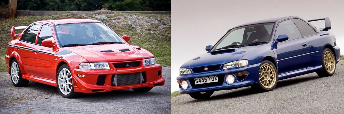 Mitsubishi Evo vs Subaru STi Nesmiřitelní rivalové